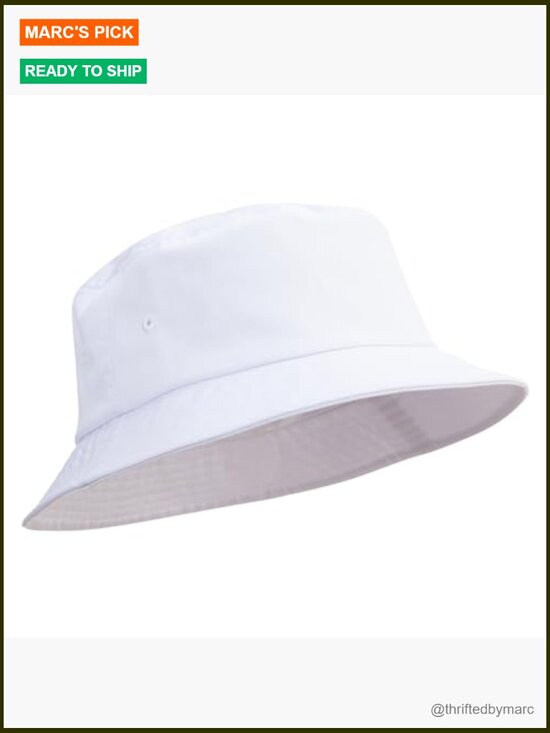 Big Size Cotton Twill Bucket Hat with Drawstring - Outdoor Sun Protection main image 4